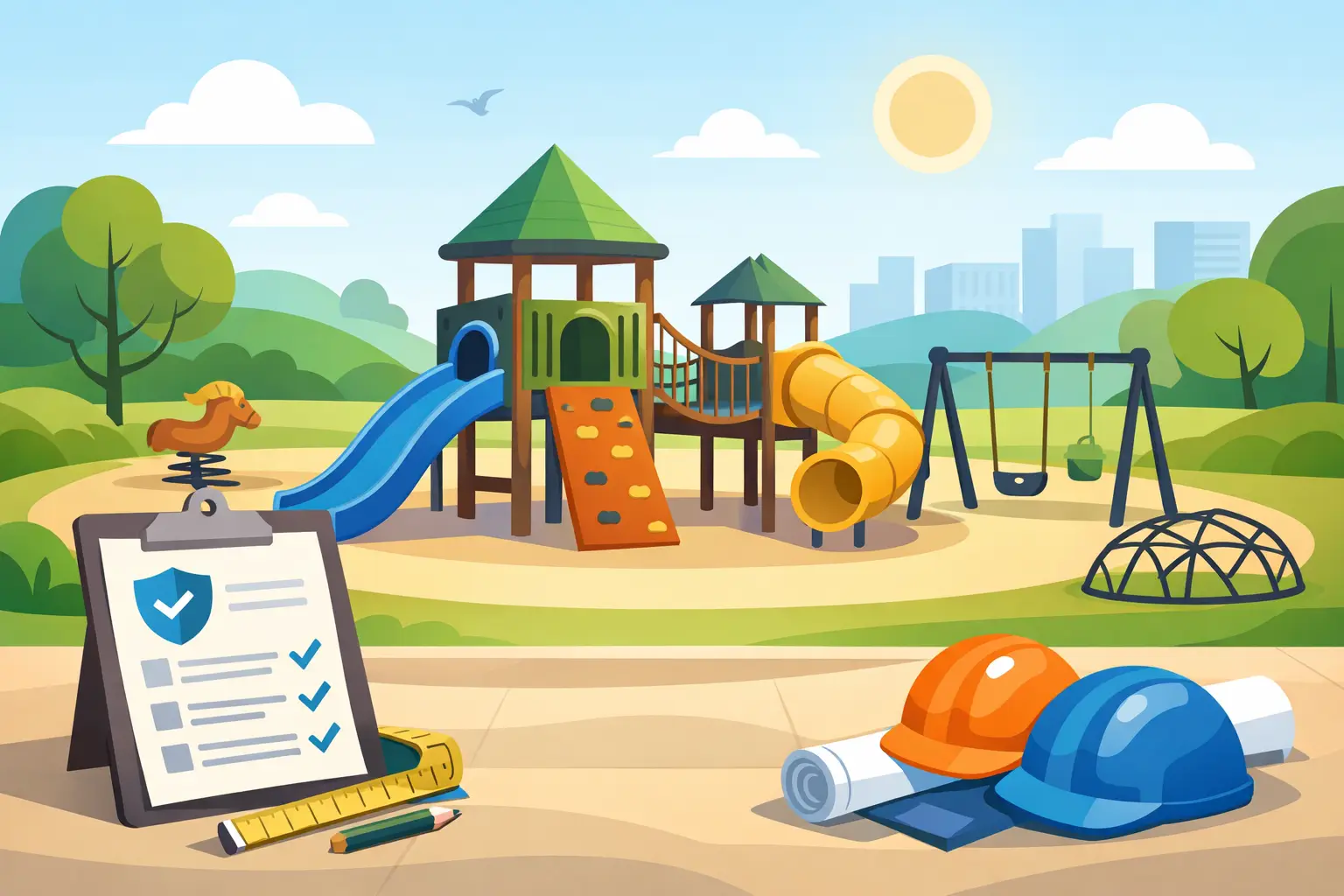 Cómo diseñar parques infantiles seguros y durables