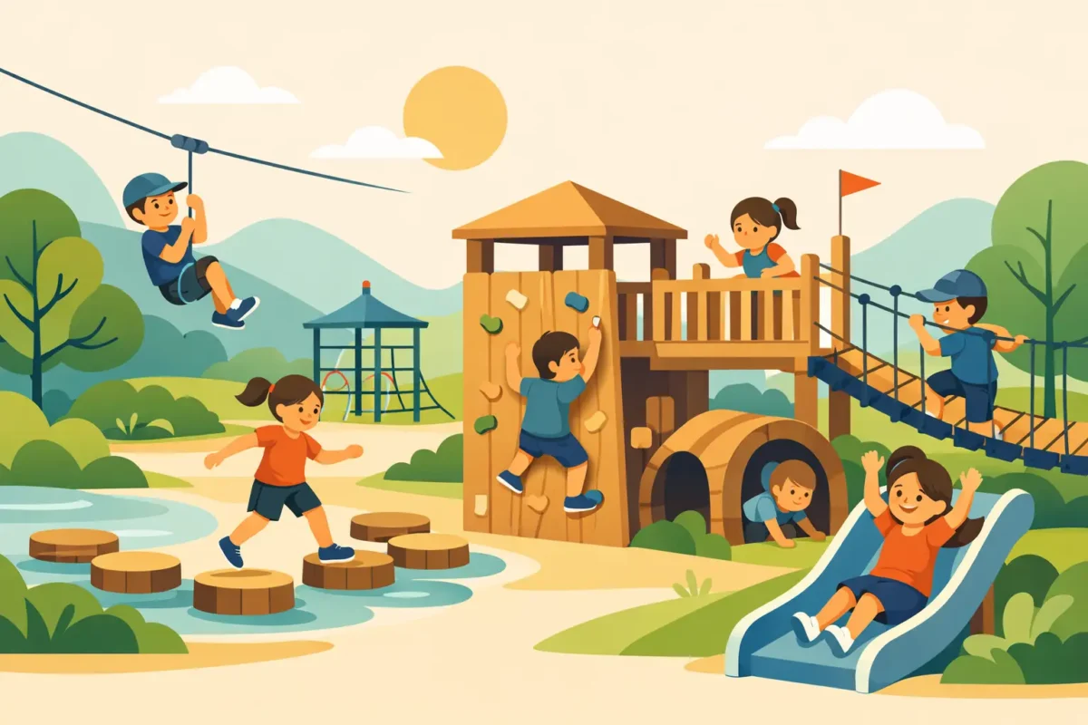 Juegos de aventura infantiles para espacios activos