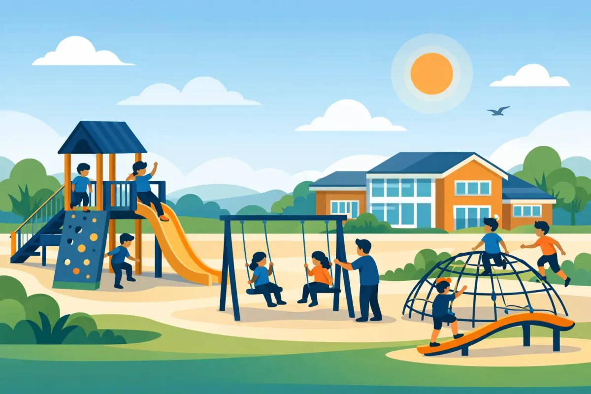 Parques infantiles para colegios que sí funcionan