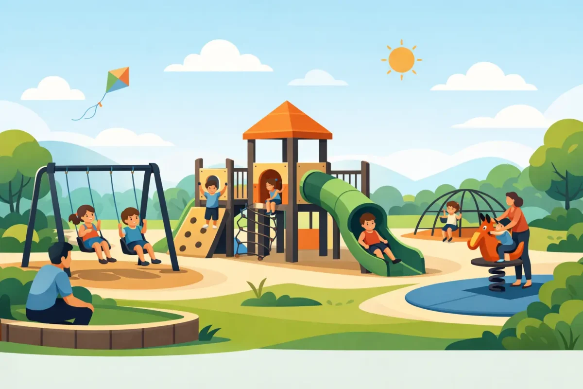 Parques infantiles seguros que sí invitan a jugar