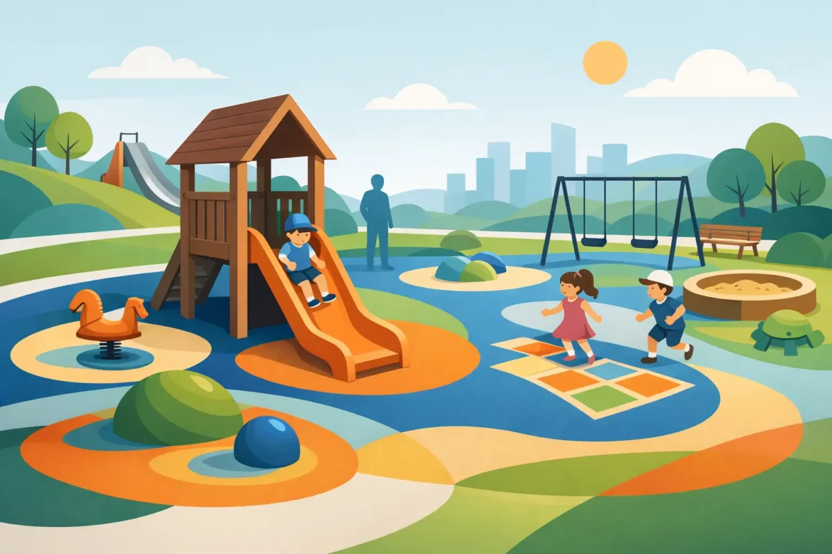 Piso EPDM para parques: seguridad y diseño