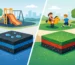 EPDM versus TPV para pisos de parques seguros