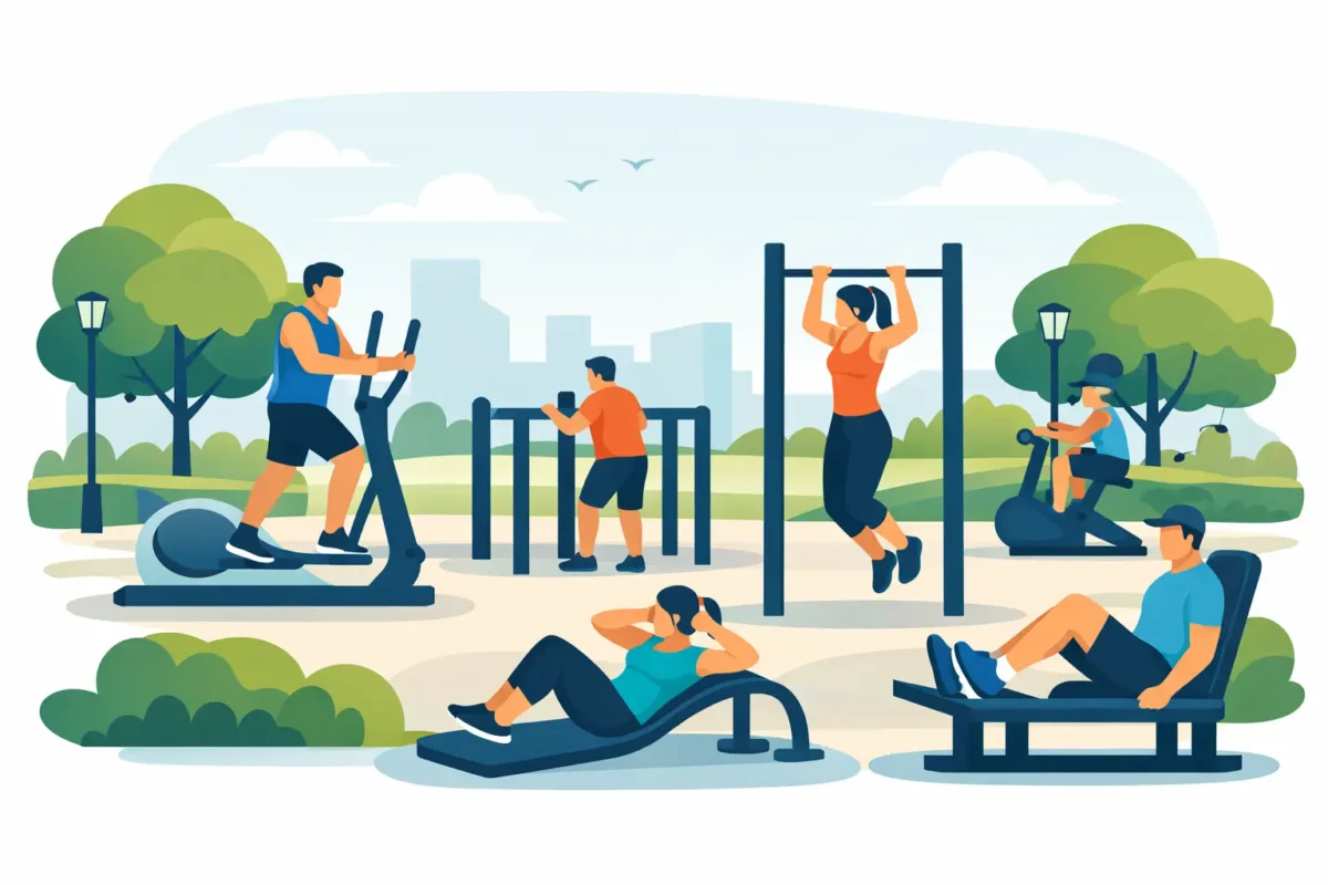 Mejores equipos fitness para parques públicos