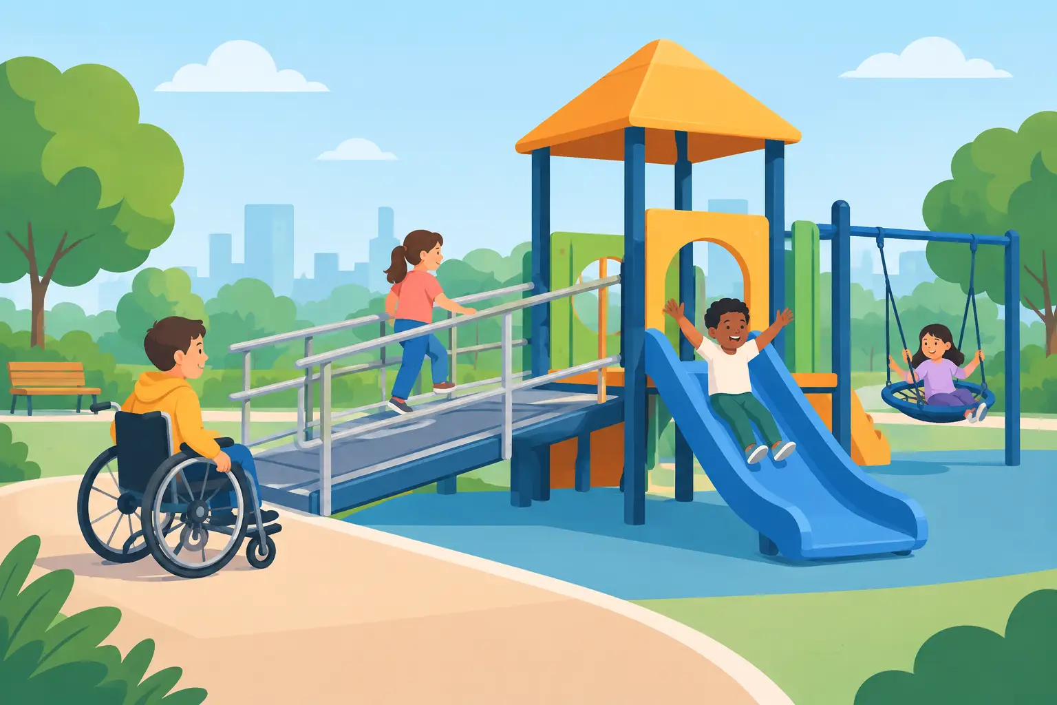 Accesibilidad parques infantiles para todos