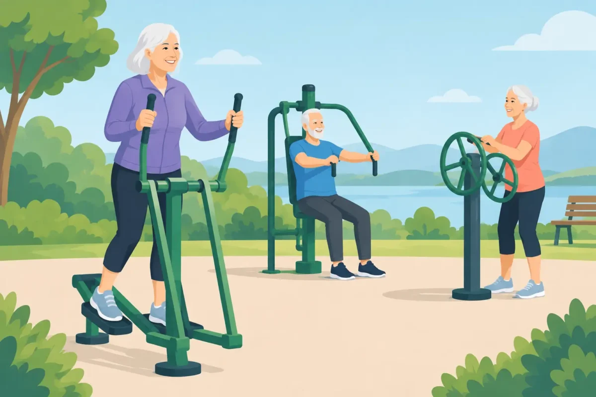 Equipos para adultos mayores al aire libre