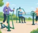 Equipos para adultos mayores al aire libre